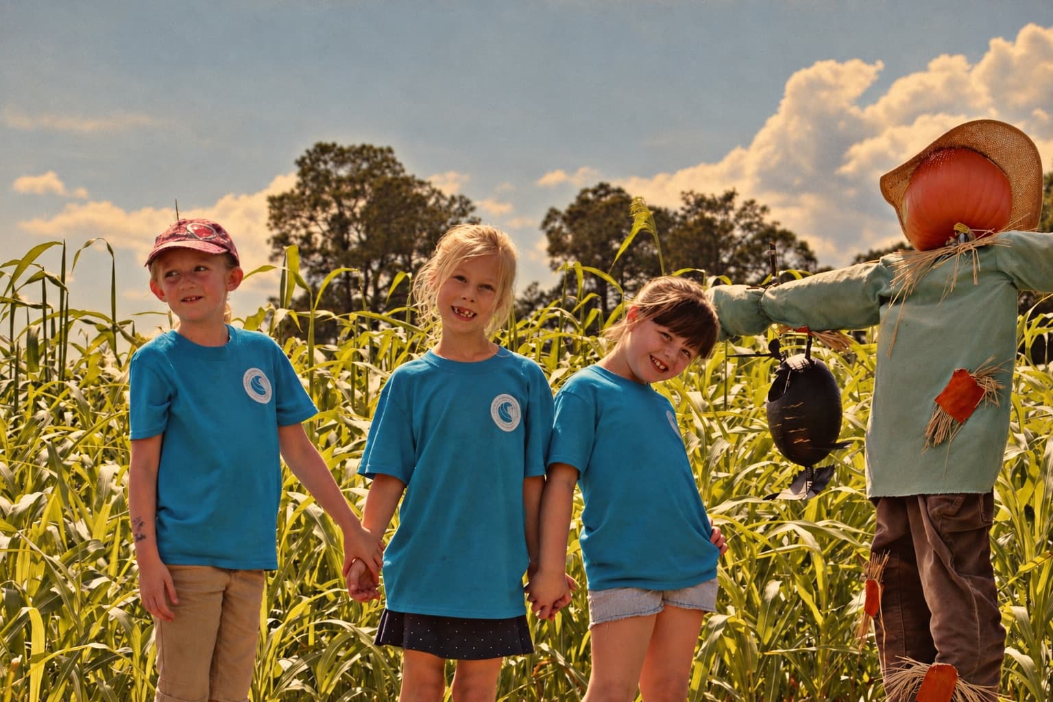 Students visiting Partin Ranch on a field trip